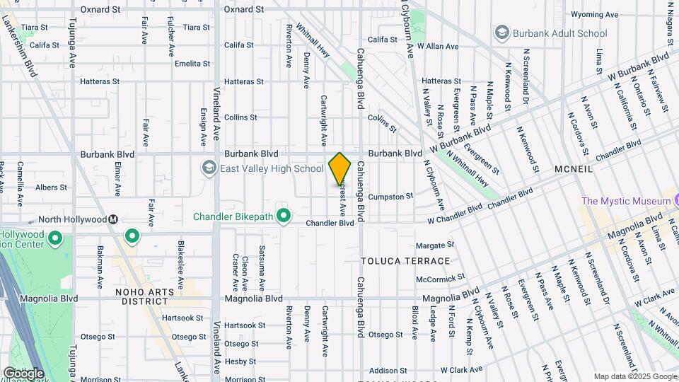 5509 Willowcrest Ave, Unit Guesthouse Map and Location Details
