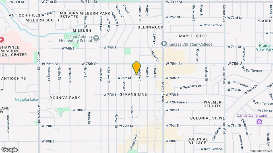 7538 Santa Fe Dr Map and Location Details