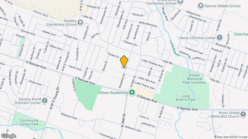 1405 Bundrant Dr Map and Location Details