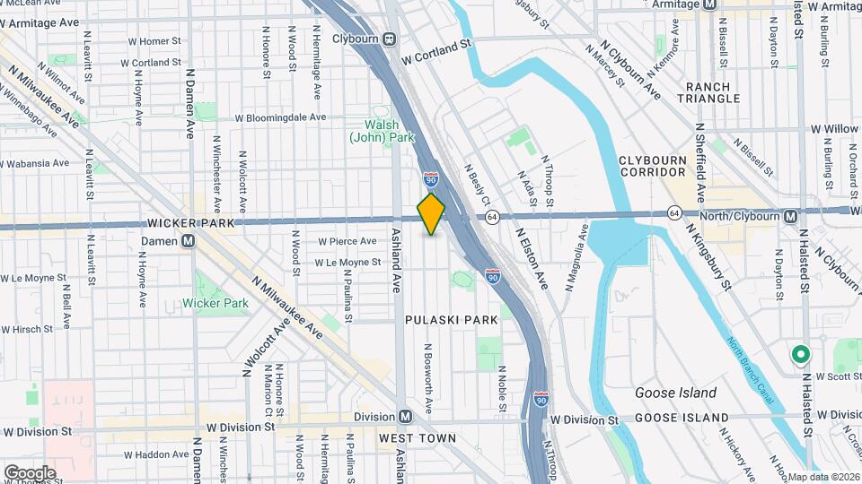 1535 N Bosworth Ave Map and Location Details