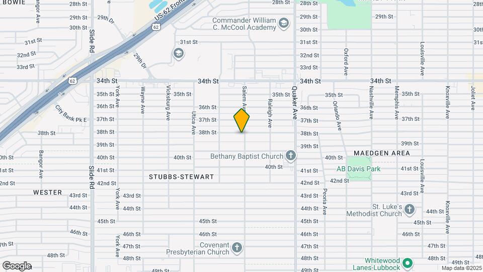 4603 38th St Map and Location Details