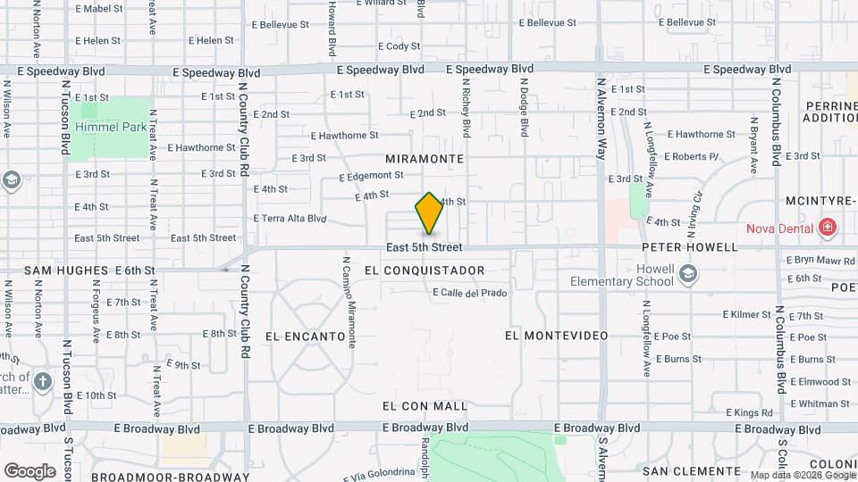 602 N Palo Verde Blvd Map and Location Details