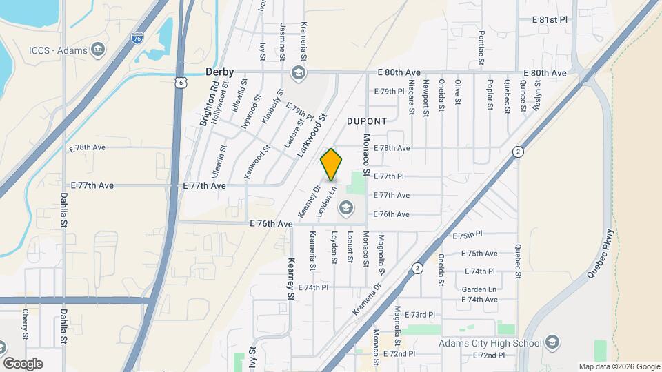 7691 Leyden Ln Map and Location Details