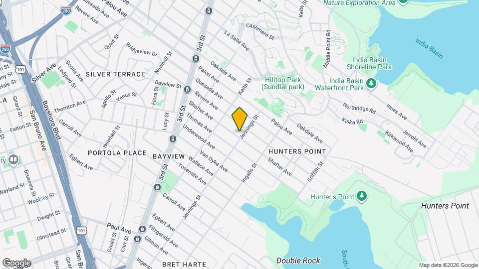 1408 Shafter Ave, Unit 1 Mapa y Detalles de la Ubicación