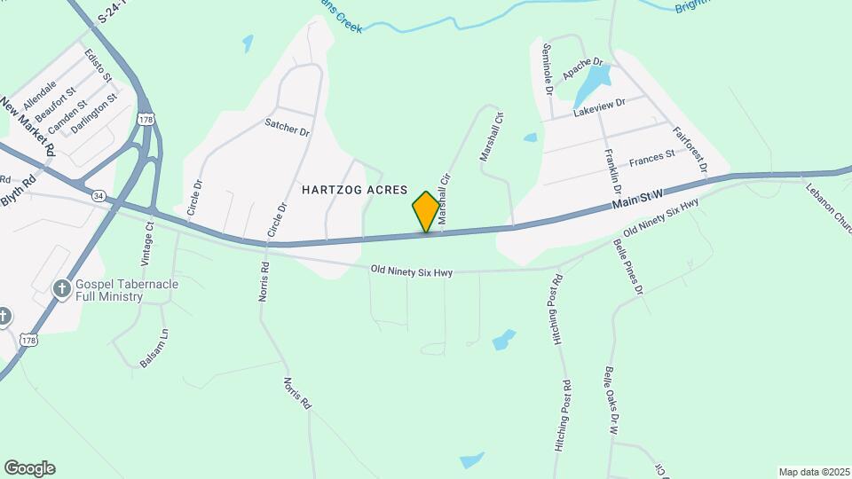 1020 Ninety Six Hwy Map and Location Details