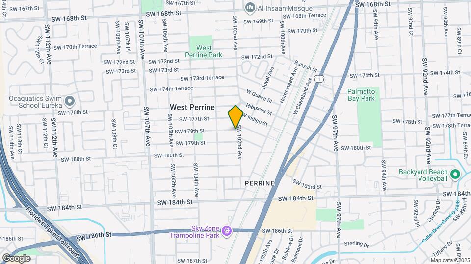 10220 SW 178th St Map and Location Details