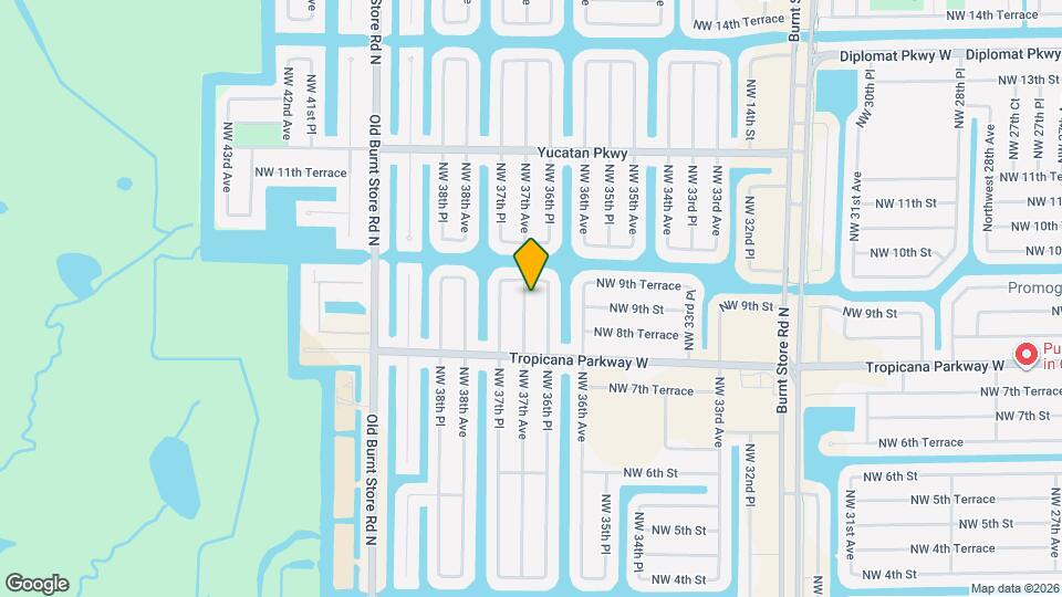 903 NW 37th Ave Map and Location Details