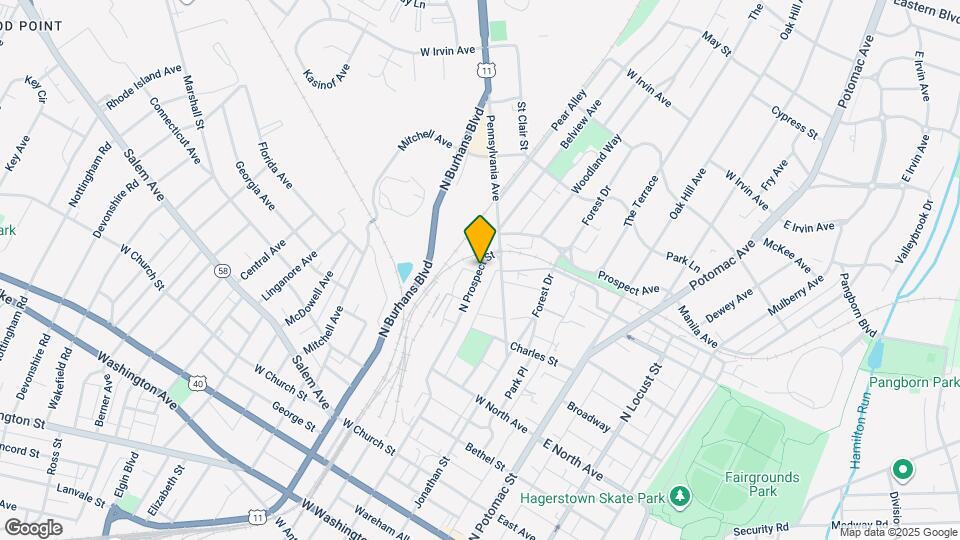 666 N Prospect St Map and Location Details