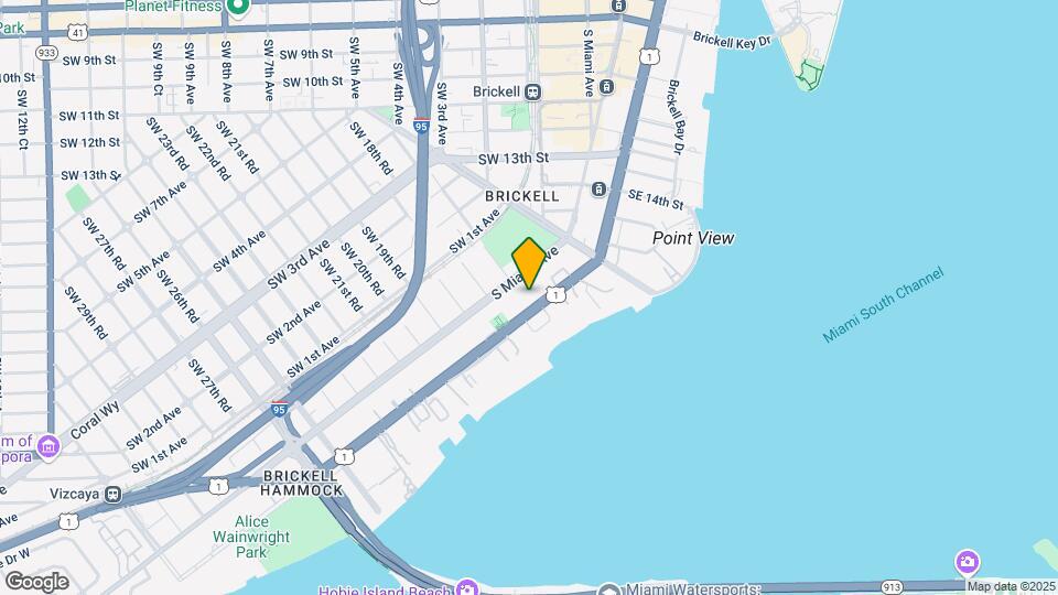 1642 Brickell Ave Map and Location Details