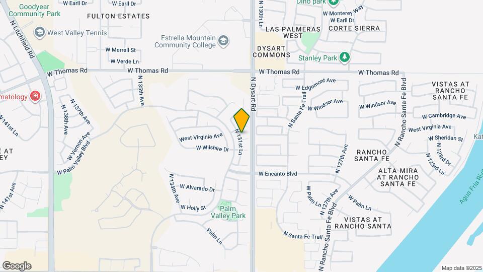 13140 W Virginia Ct Map and Location Details