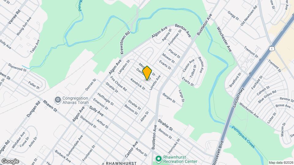 1813 Bergen St Map and Location Details