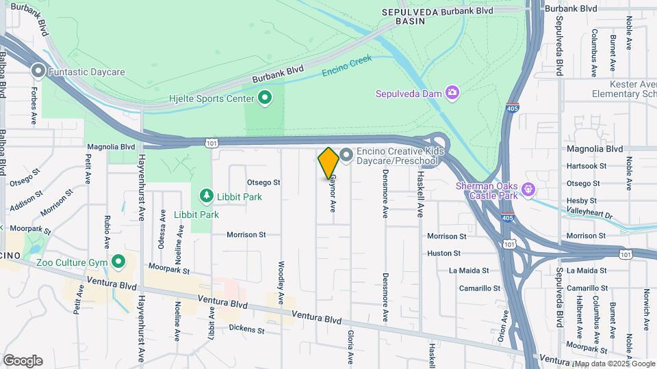 5127 Gaynor Ave Map and Location Details