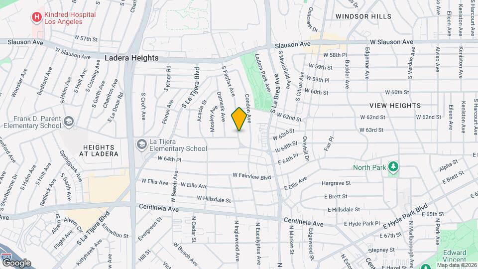 6258 S Fairfax Ave Map and Location Details