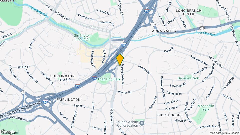 3576 Martha Custis Dr Map and Location Details