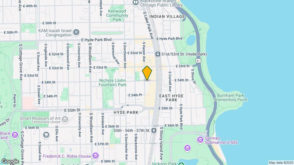 5401-5403 S Harper Ave Mapa y Detalles de la Ubicación