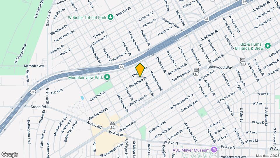 2710 Guadalupe St Map and Location Details