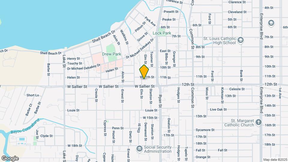 1911 Elm St Map and Location Details