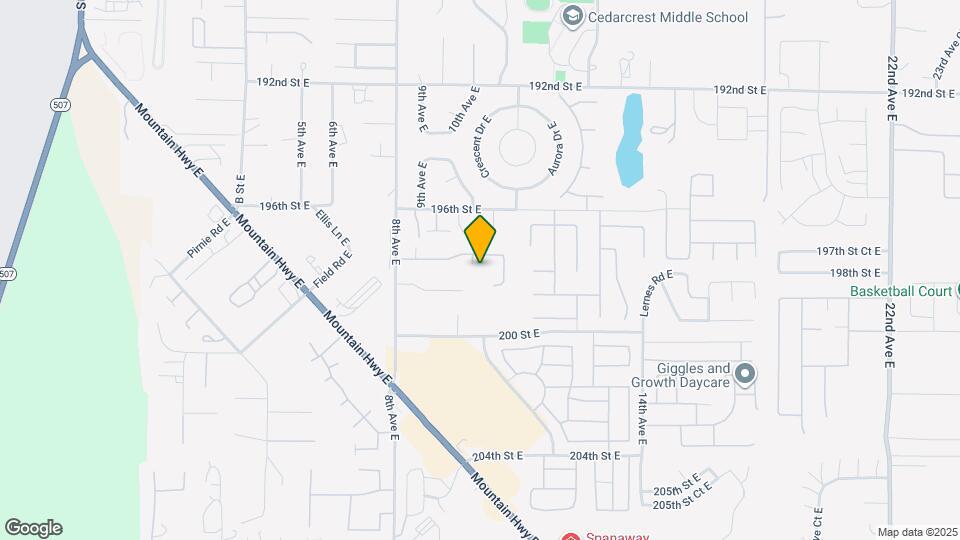 916 197th St Ct E Map and Location Details