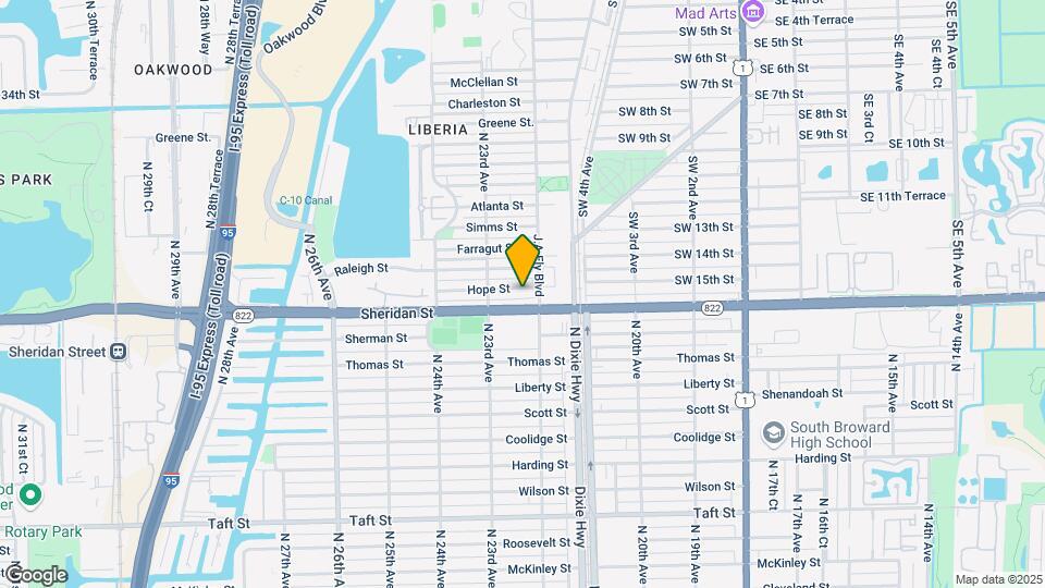 2214 Hope St Map and Location Details