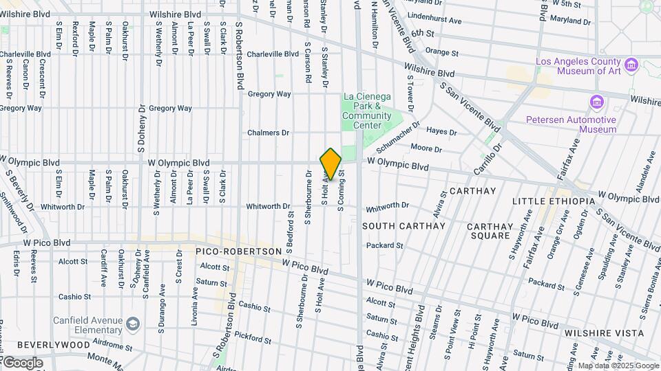 1036 S Holt Ave Mapa y Detalles de la Ubicación