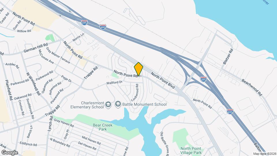 3427 North Point Rd Map and Location Details