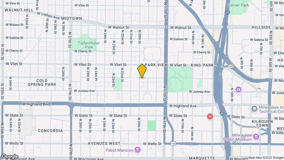 1929 W McKinley Ave Map and Location Details