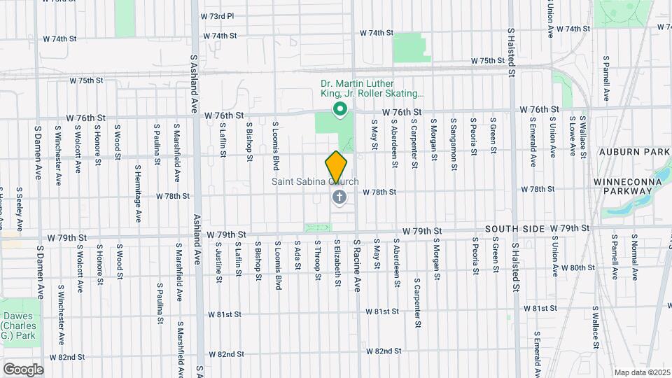7751 S Throop St Map and Location Details