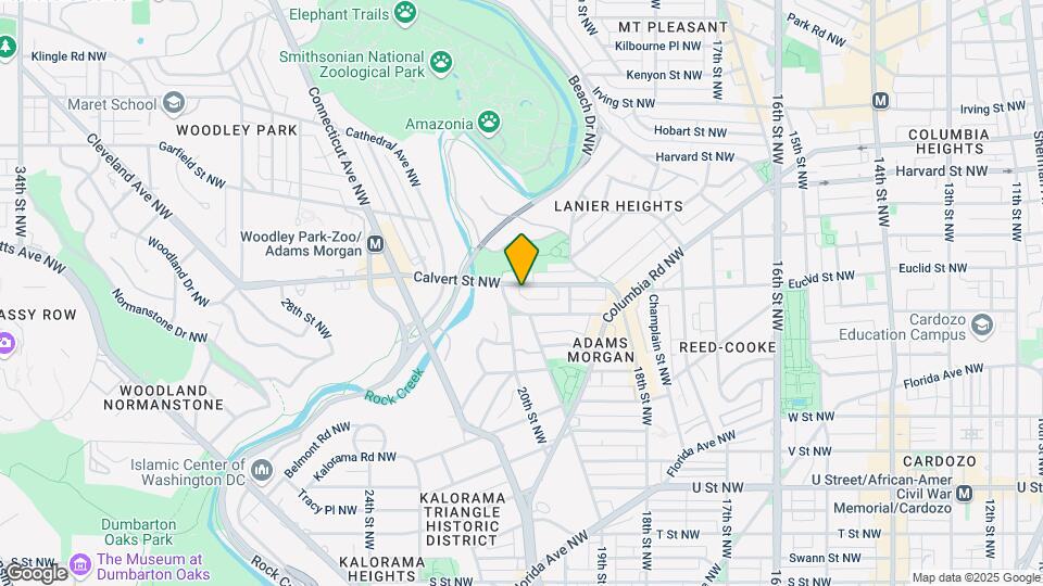 1952 Calvert St NW, Unit 1 Map and Location Details