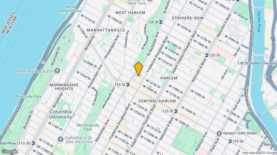 308 W 127th St Map and Location Details
