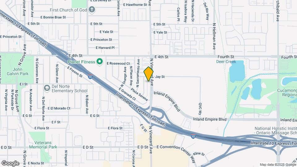 863 N Vineyard Ave Map and Location Details