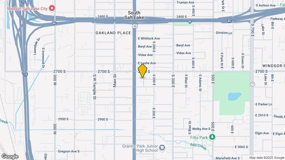 2738 S Edison St Map and Location Details