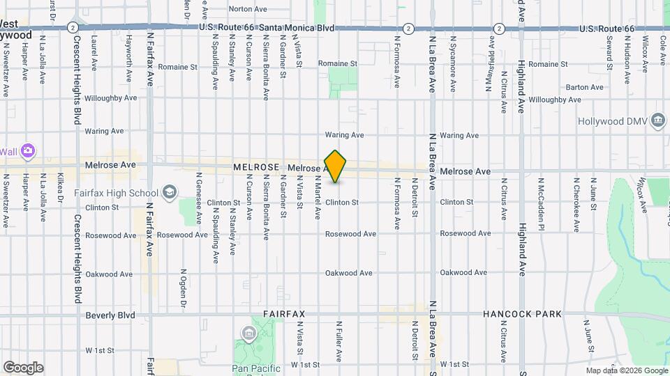 627 N Fuller Ave Map and Location Details