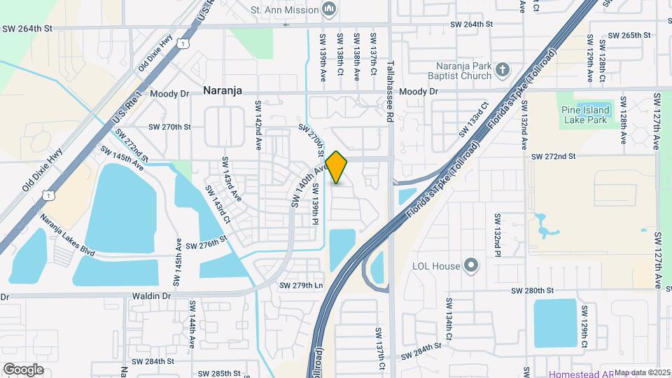 13864 SW 273rd Terrace Map and Location Details