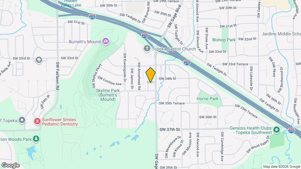 3414 SW Burnett Rd, Unit Unit B Map and Location Details