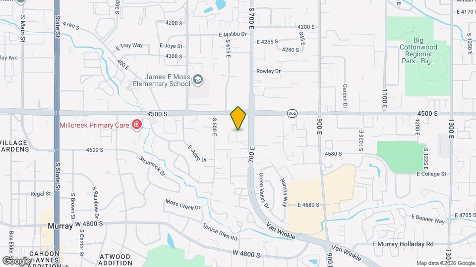 4538 S 700 E, Unit 6 Map and Location Details