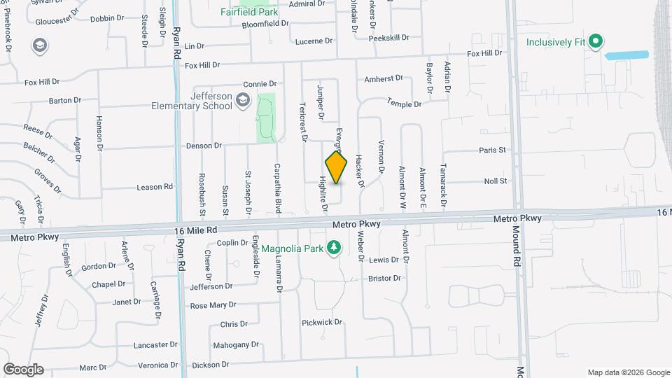 37147 Evergreen Dr Map and Location Details