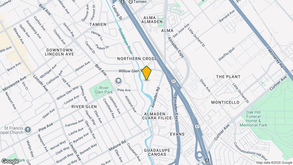 1709 Guadalupe Ave Map and Location Details