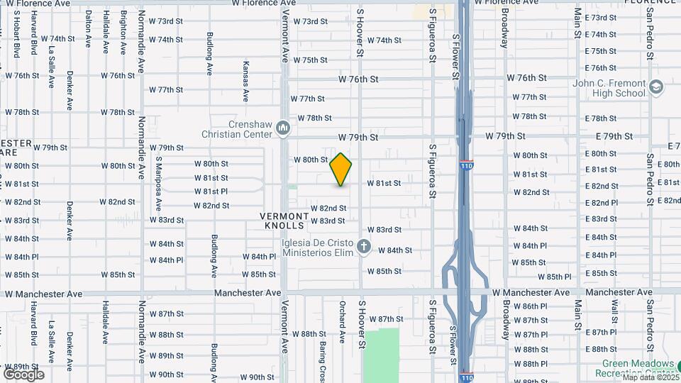 832 W 81 ST Map and Location Details