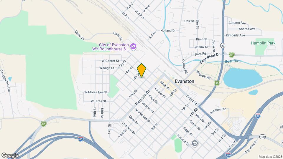 1213 Center St Map and Location Details