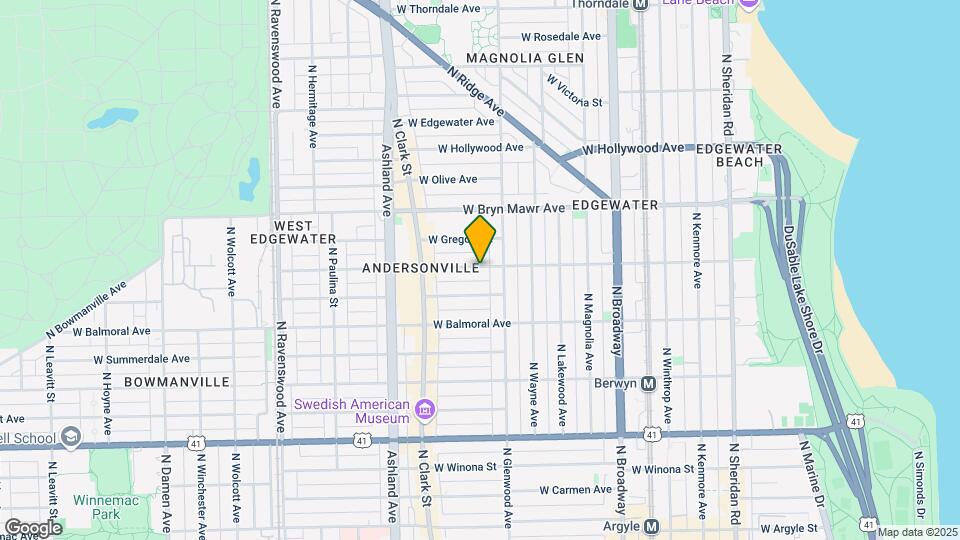 1423 W Catalpa Ave Map and Location Details