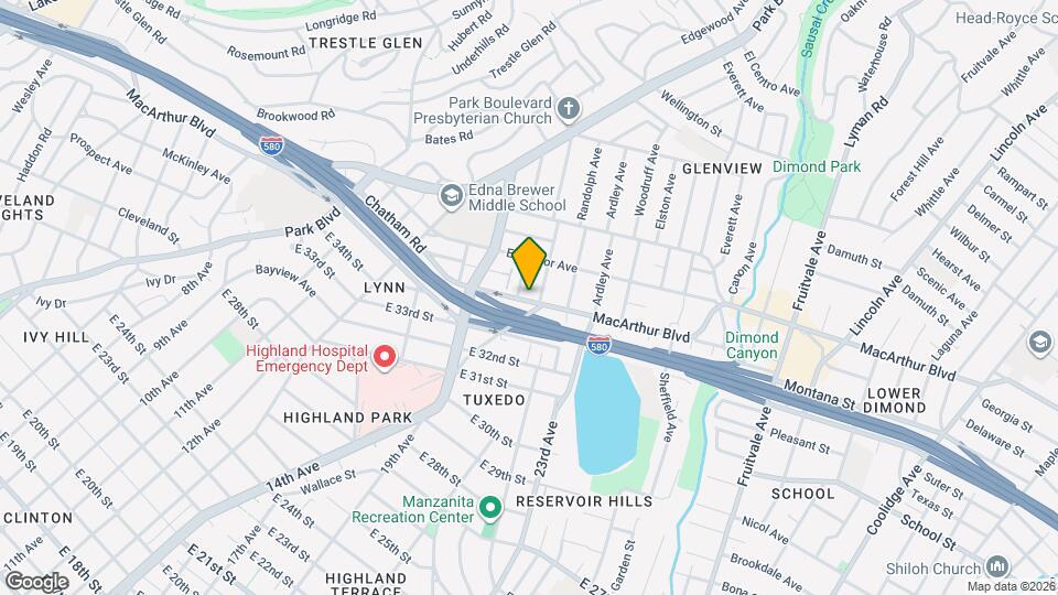 1478-1480 Macarthur Blvd Map and Location Details
