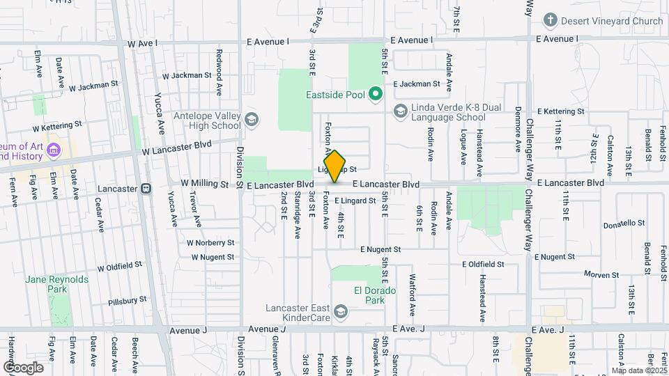 342 E Lancaster Blvd Map and Location Details