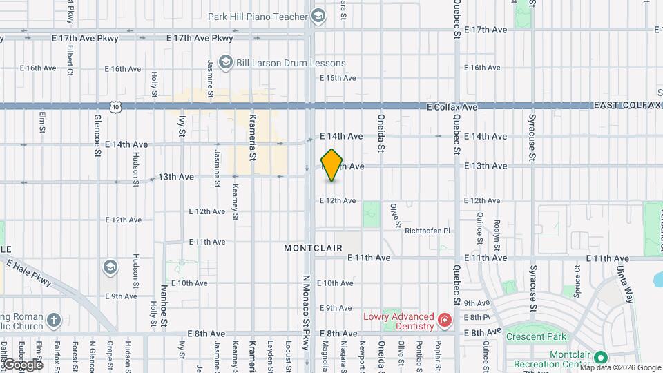 1230 Magnolia St Map and Location Details