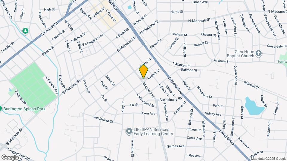 724 Maple Ave Map and Location Details