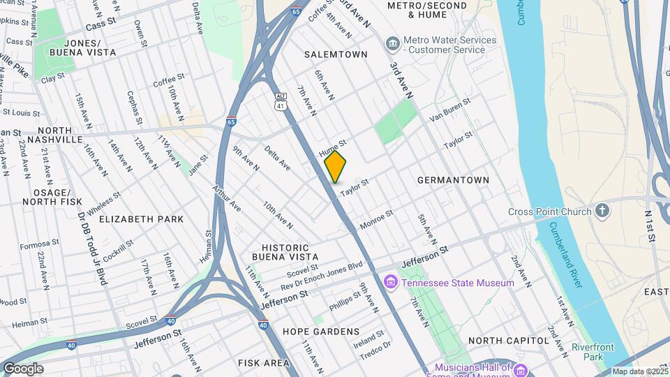 1350 Rosa L Parks Blvd, Unit U246 Werthan Luxury Lofts Mapa y Detalles de la Ubicación