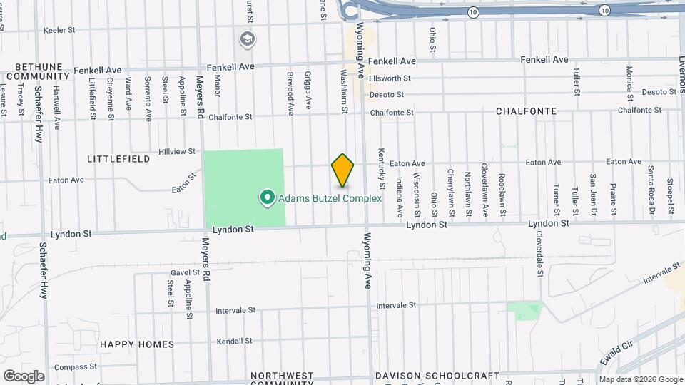 14603 Washburn St Map and Location Details