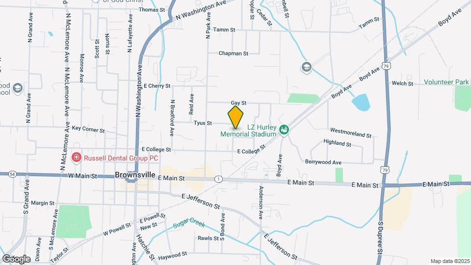 310 N Bond Ave Map and Location Details