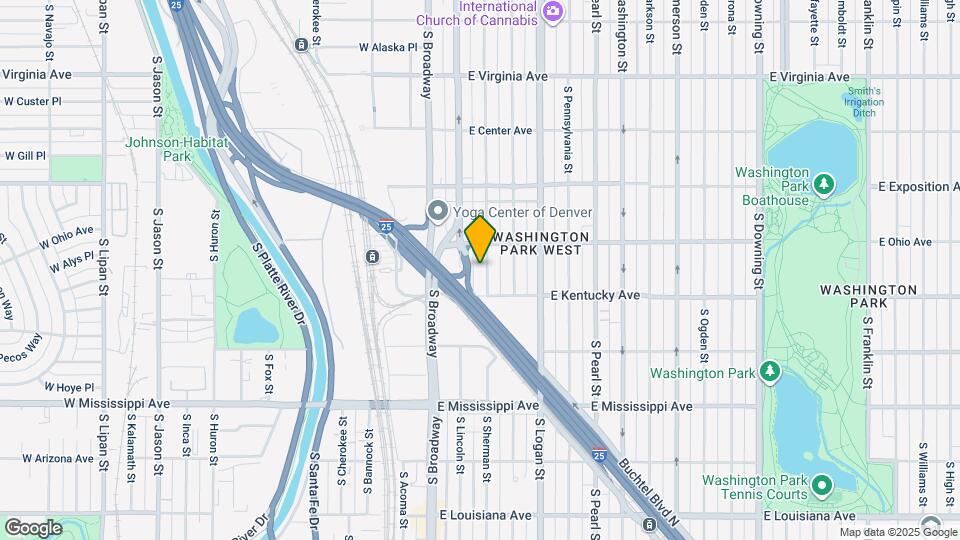 845 S Sherman St Map and Location Details