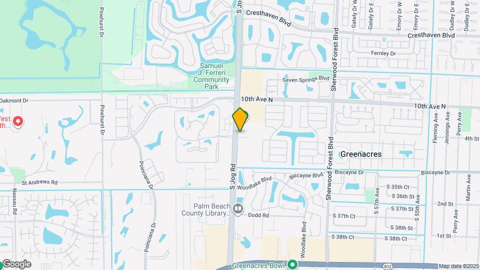 3340 S Jog Rd Map and Location Details