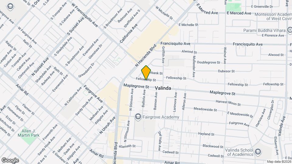 15532 1/2 Fellowship St Mapa y Detalles de la Ubicación